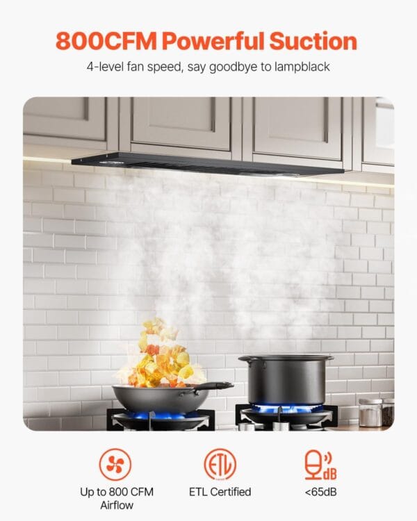 Stainless steel range hood